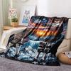 1PC Beautiful okapi  Print FlAannel Blanket, High quality Comfortable for All Seasons, Home Decor, Warmth and Comfort