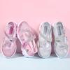 Mesh Girls' Summer Sneakers - Hollow, Breathable, Trendy Princess Shoes for Little Girls