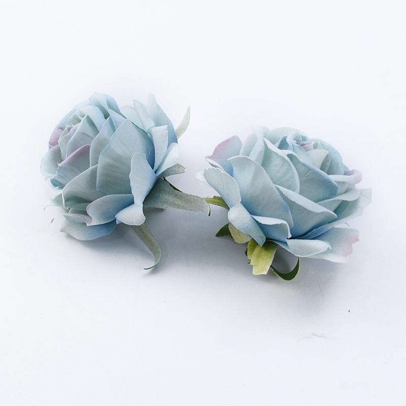 10/30pcs Artificial Flowers Home Room Table Wedding Bride Wrist Silk Roses Head Material Diy Gift Box Festival Decorative Wreath