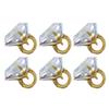 6 Pcs Diamond Ring Balloon Aluminum Foil Spherical Diamond Ring Balloons Bridal Shower Wedding