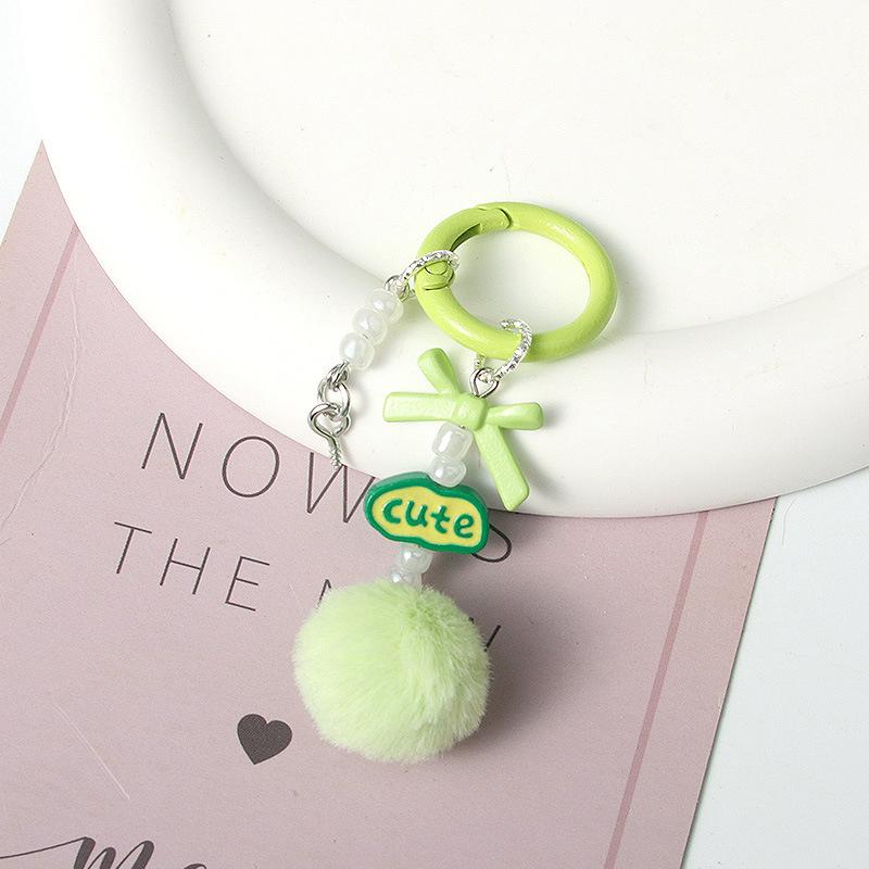 Милый простой брелок с подвеской в виде помпона для женщин и девочек — фото 7