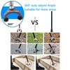 2 unidades Tira de luz LED Mango Metal 3 Pivotes Base Fiable Para Anciano Senderismo ABS Y Aluminio Plegable Ajustable Seguridad Bastón de Caminar Bastón