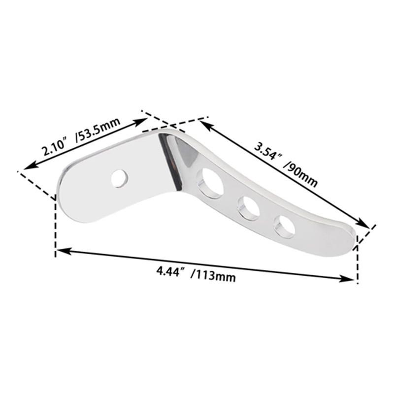 1 Pair Aluminum Motorcycle Kickstand Extension Kit Fit for Harley Touring Models 1991-2021