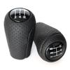 Leather 5/6-Speed Gear Shift Knob for MAZDA 3 BK BL 5 CR CW 6 II GH CX-7 ER MX-5 NC III 23 MT Leather Shifter Lever Arm Headball