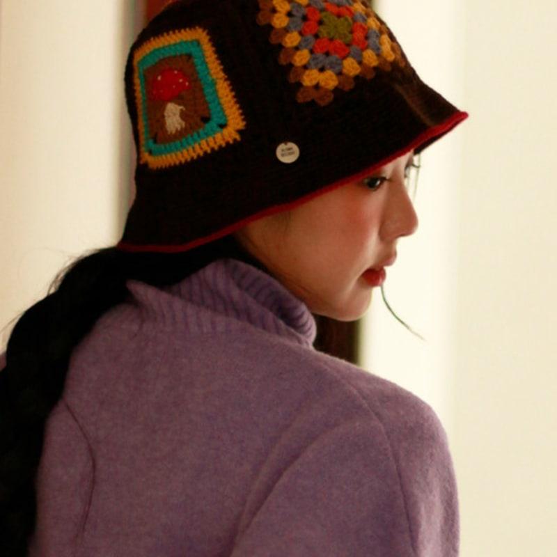 

ПУХЛЫЙ ВОСТОРГ Йо Лягушачья Шляпа BROWN MULTI