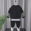 Boys' Spring/Autumn Two-Piece Sportswear: Fake Two-Piece Sweatshirt & Casual Pants for Kids