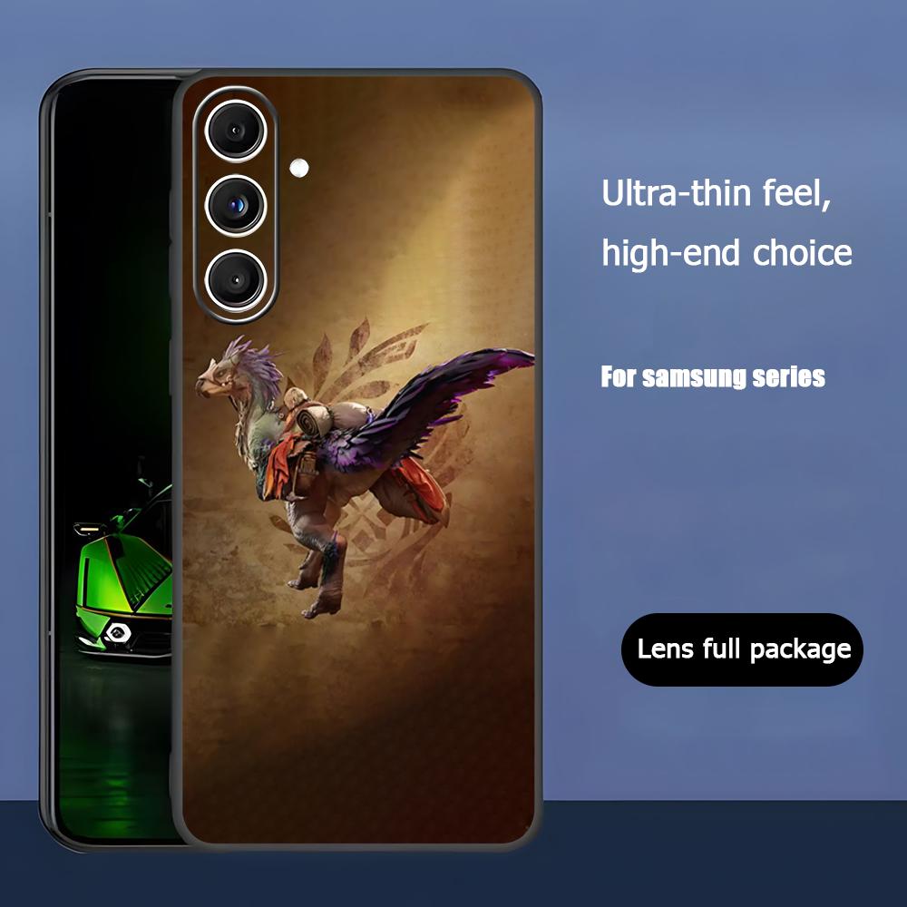 

Monster Hunter Wilds Phone Case For Samsung Galaxy S25 S24 S23 S22 S21 S20 Plus Ultra Note20 Soft Black Galaxy S25+