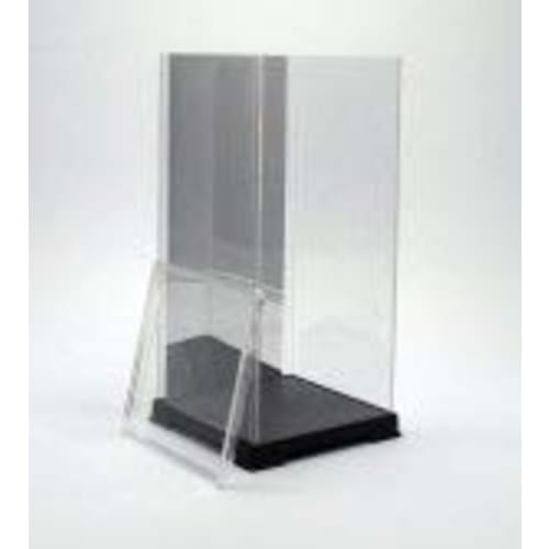 Octagon Figure Case, 18cm W X 18cm D X 27cm H, Mirrored Back, Plastic Case