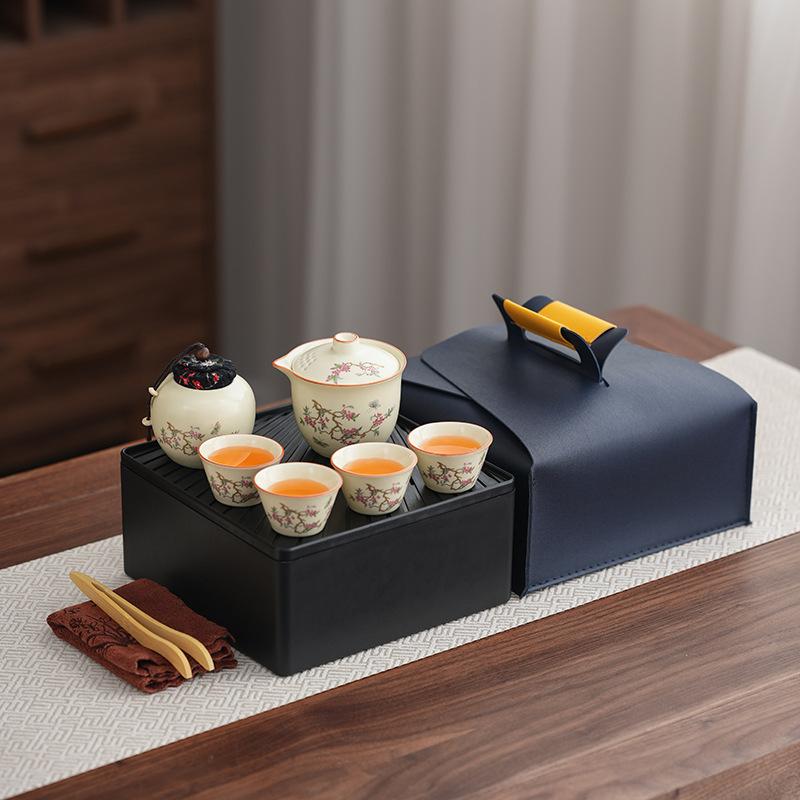 Ру kiln портативный чайный набор портативный чайный набор пить чай на открытом воздухе портативный на открытом воздухе чайный спрос деловые подарки поход на открытом воздухе