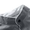 Men Shirt Business Single-breasted Stand Collar Formal Contrast Color Line Autumn Shirt for Work