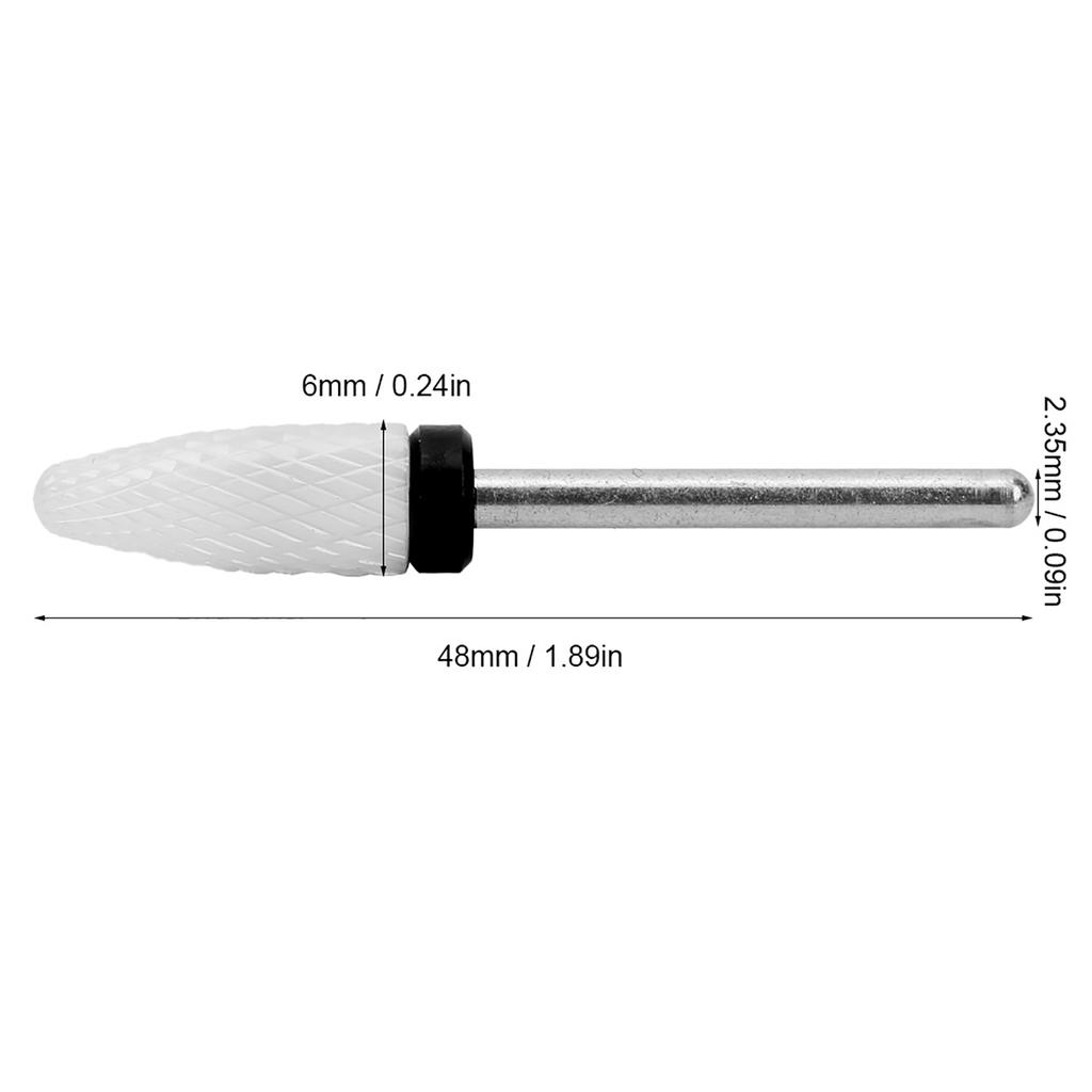 Nail Drill Bit Corn Head shape Electric Grinding Machine Accessories Lightweight Portable Bote verte de broyage grossier C