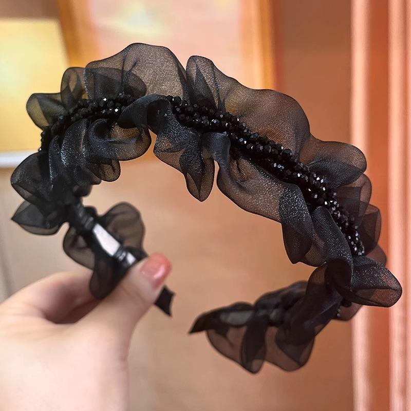 Lolita Style Headbands Gorgeous Organza Womens Shiny Accessories Hair