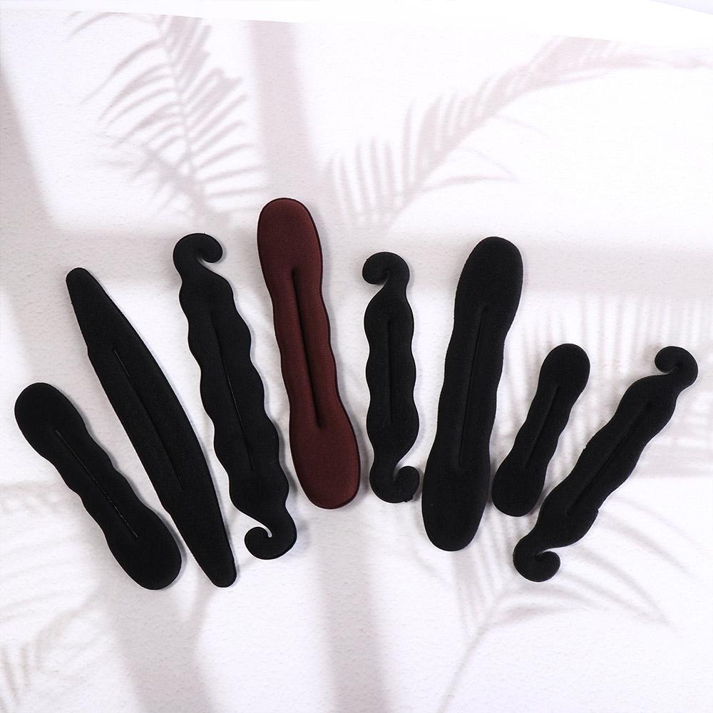 Hair Disk Donut Hair Bun Maker Foam Sponge Clip Bun Curler Braider Hairstyle Twist Maker Women