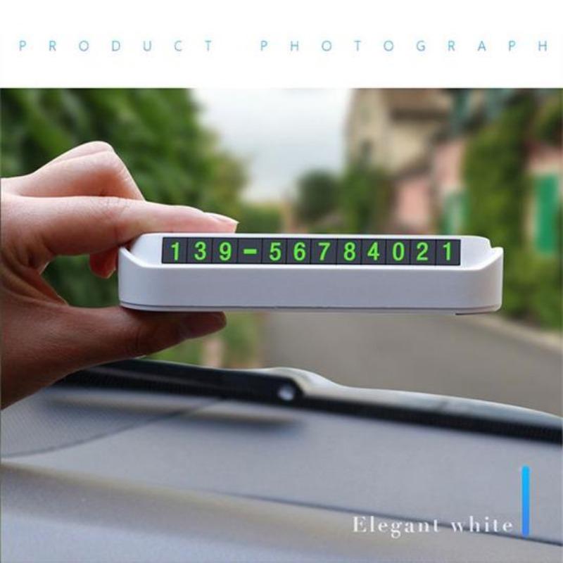 Car Styling Dočasná parkovací karta Karta s telefonním číslem Štítek s telefonní kartou Telefonní číslo Zastávka na parkovišti v automobilovém příslušenství pro styling automobilu