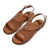Women's Plus Size Fashion Mesh Open Toe Sandals Adjustable Buckle Strap Flat Sole Breathable Casual Summer Shoes for Outdoor Use