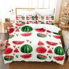 Dropship Duvet Cover Set  3D Print Watermelon Lemon Home Textile Bed Comforter Set King Size Quilt Cover+Pillowcases -No Sheet