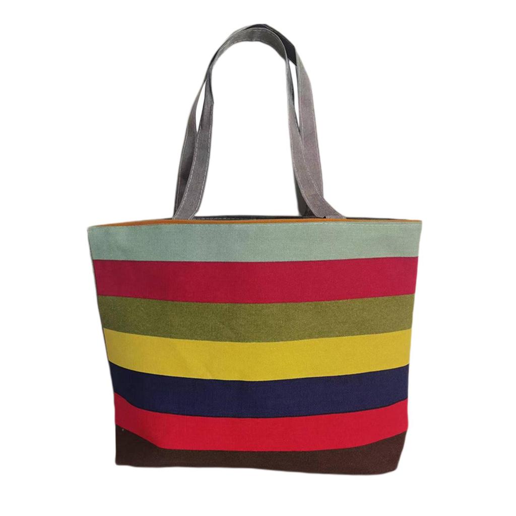 Embroidery Shoulder Bag Vintage Style Tote Bag Womens Handbag Lady Zipper Shopping Bag Travel Purse for Vacation Party Summer