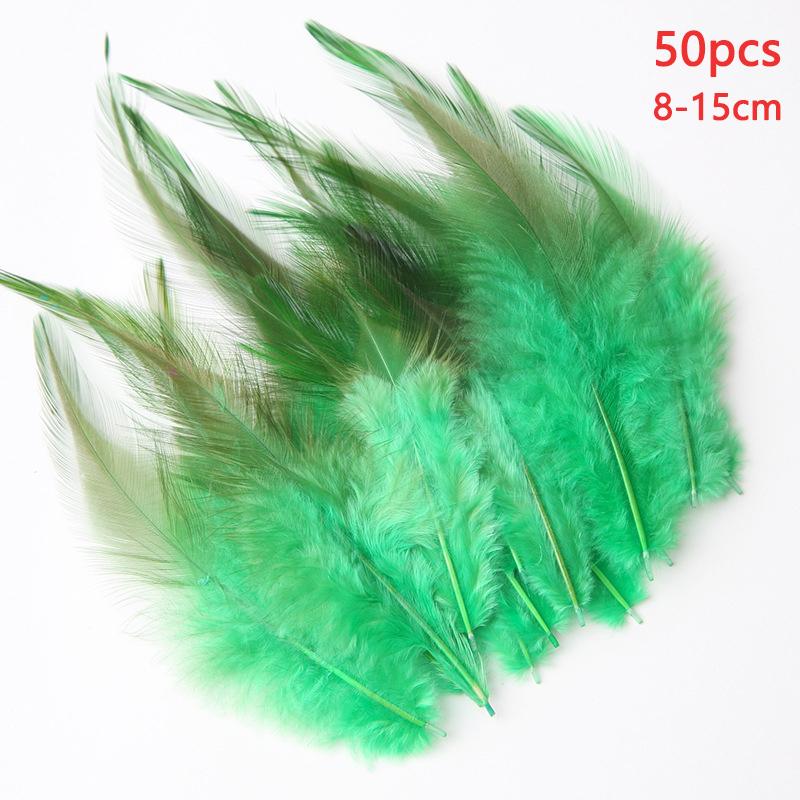 8-15Cm Natural Feathers White Mix Colors Turkey Plume For Crafts Dream Catcher Making Carnival Decor Easter Black Blue Plumas