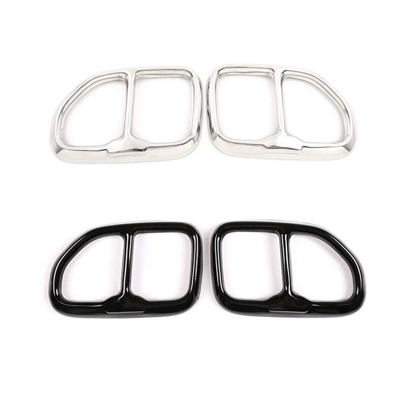 2 Stücke Auto Heckklappe Heckklappe Rahmen Abdeckung Auspuffrohr Dekoration Außenzubehör Für BMW X3 G01 2018 2022