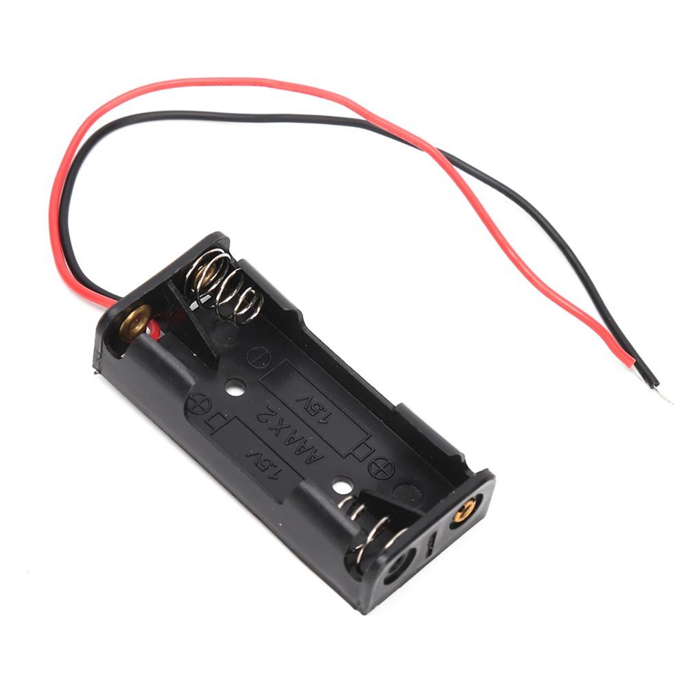 10Pcs 2x 1.5V AAA Battery,Holder 2x AAA Battery Case Battery Box  Remote Control