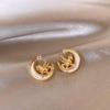 Zodiac Year Zircon Pearl Horse Earrings - Luxurious, Modern Studs for Women