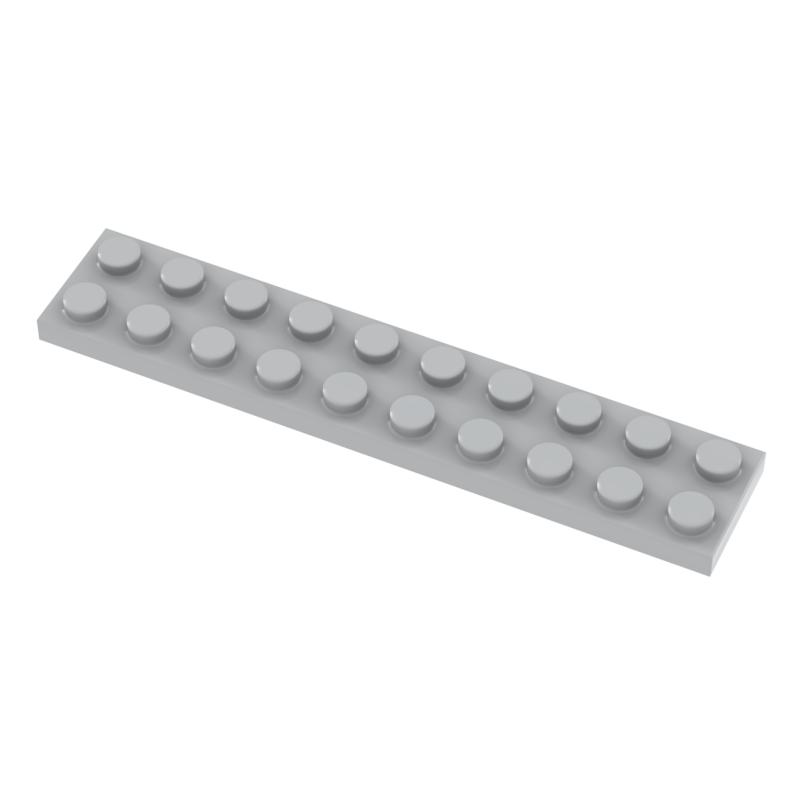 

[Funbrick] Plate 2x10 3832 Compatible with Famous Brand Building Block Classic Building Blcok Toys MOC DIY 100PCS світло-сірий колір
