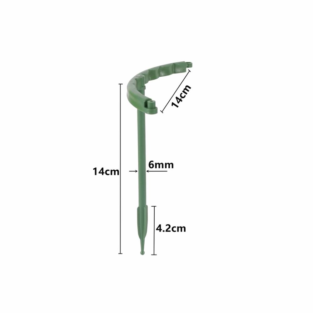 

6pcs Set Plastic Plant Support Pile Stand Greenhouse Arrangement Anti Lodging Stakes Garden Tool 14*14cm