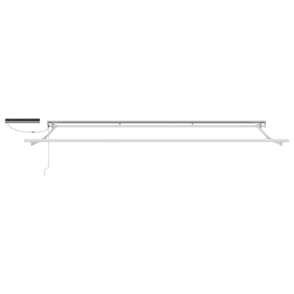 Electric Retractable Awning Yellow and White 4 X 2 M