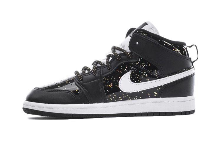 Jordan 1 Mid SE Black Glitter