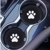 4pcs Strong Wear-Resistan Car Cup Holder Coaster Paw Print Design Universal Cup Mats  Most Vehicles