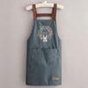 Waterproof Stain-Resistant Kitchen Apron with Simple Print