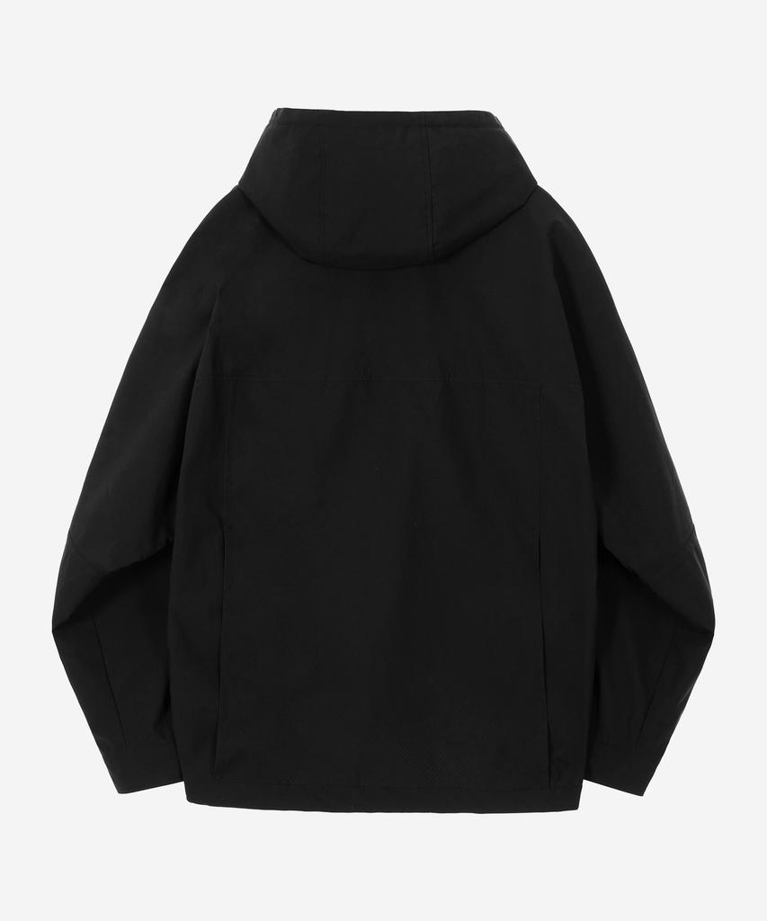 Kalapatthar 3Layer Hidden Pocket Hooded Jacket - Black