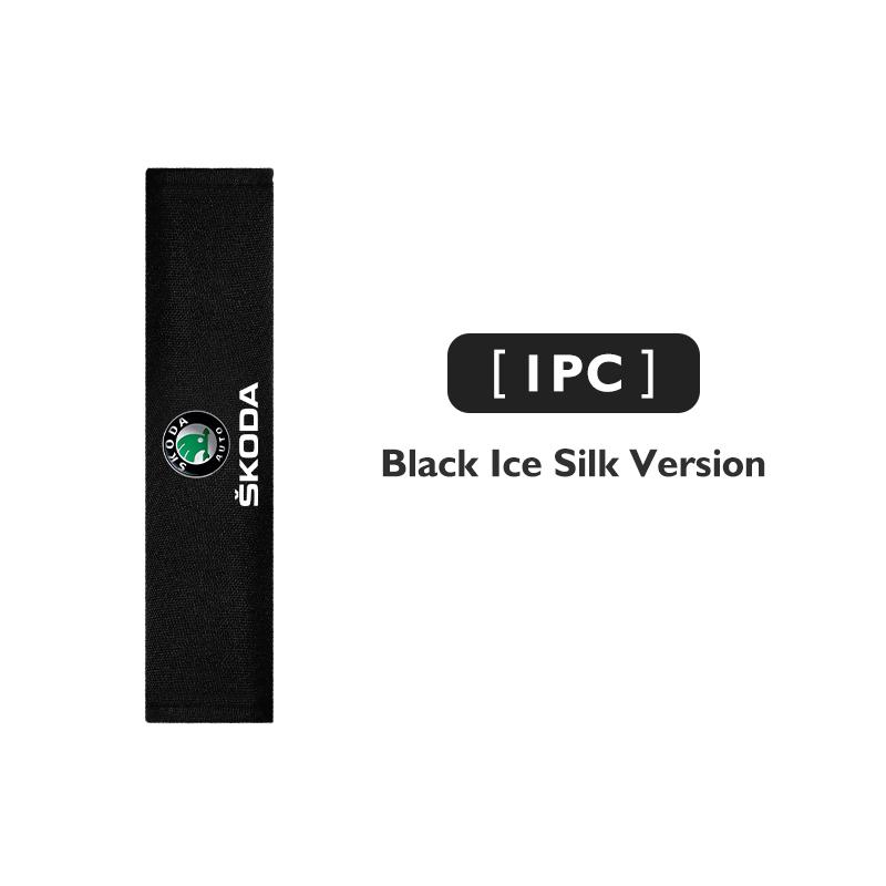 PTHT3 Car Interior Belt Cover Safety Belt Shoulder Protector Mats Auto Accessories For Skoda Kamiq MK3 Roomster Rapid Kodiaq Karoq