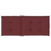 High Back Chair Cushions 4 Pcs. Melange Wine Red 120x50x4 Cm Fabric