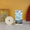Creative Foldable Paper Latern LED Mini Rotating Light Birthday Gift Dimmable Table Lamp  Home