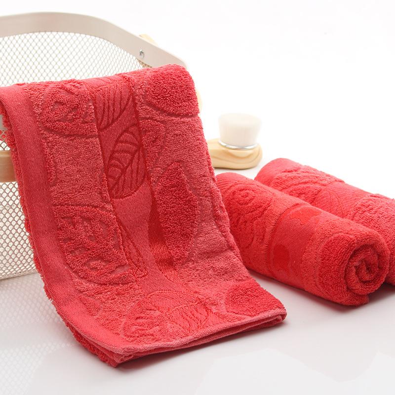 Jacquard Apple Bright Red Towel
