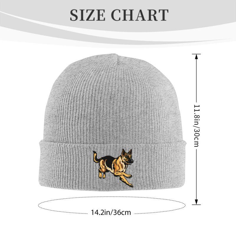 German Shepherd Dog Bonnet Hats Men Women Trendy Outdoor Beanies Hat Autumn Winter Warm Head Wrap Caps