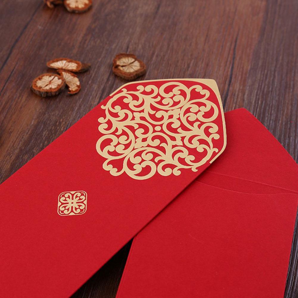 10pcs Chinese New Year Red Envelopes Innovative Wedding Red Packet Lucky Money Pocket 2025 Spring Festival HongBao Gift Bag
