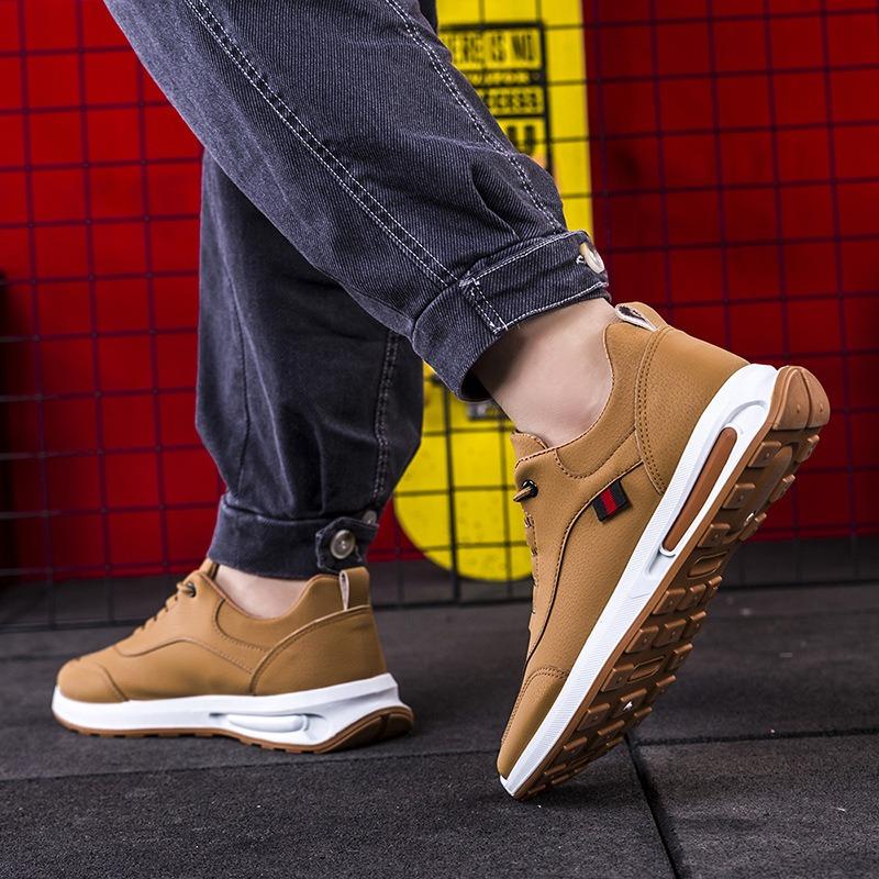 New Leather Men's Casual Sports Shoes Fashion Men's Shoes Dad Shoes Men's Outdoor Running Shoes