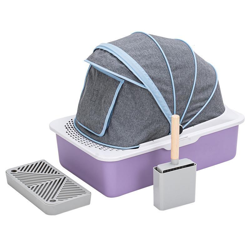 

Полностью закрытый туалет для кошек, легко чистится и защищен от брызг. Большой полузакрытый туалет для кошек из нержавеющей стали.