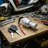 Anti Theft Cylinder Battery Pack Lock 10mm Diameter 16mm Length For Electric Bike Motorcycle Scooter