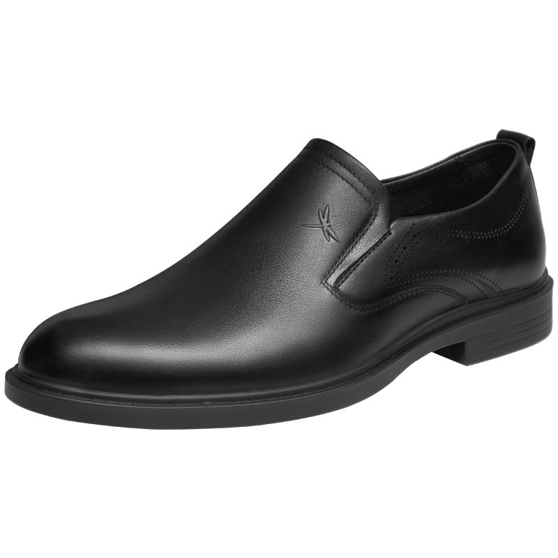 Men s Leather Business Slip-On Derby Shoes EU 39
