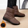 Middle-aged and Elderly Large Size Winter Warm Ladies Snow Boots Women Lazy Pedal Waterproof Mother Shoes Women's Shoes