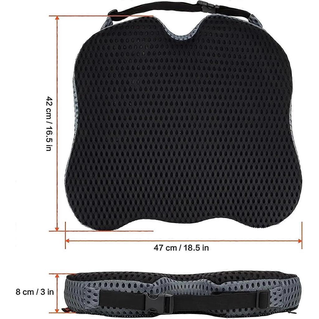 Chair Seat Cushion Memory Foam For Back Pain Coccyx Orthopedic Support Tailbone Sciatica Grey Car Office Chair Wheelchair