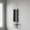 6 Slot Fishing Rod Rack Universal Fit Vertical Holder Rubber Clamp for Anglers,