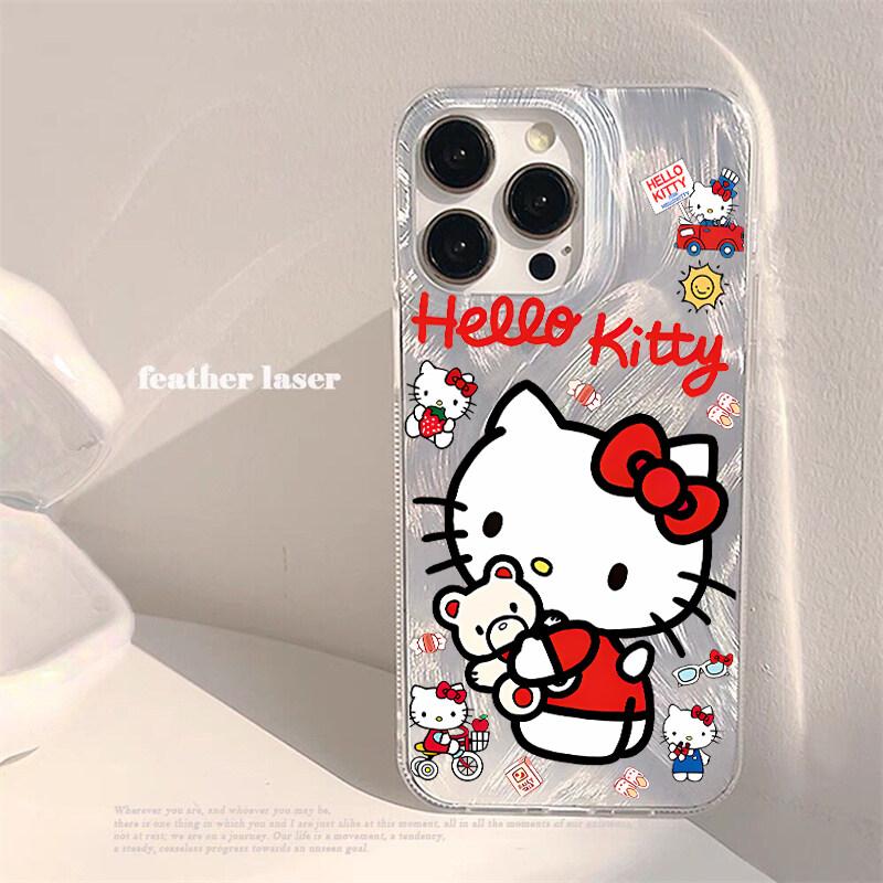 3D Bowknot Hello Kitty Phone Case For Iphone 17 16 Pro Max 17 Air 16e 15 14 13 12 11 Pro Max15 14 Plus X XS Max XR Cover Hard