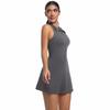 Auroth Women Zipper Sports Rompers Solid Colour Skinny Sleeveless Yoga Jumpsuits Summer Sexy Bodysuit