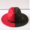 Popular European and American Classic Double-color Wide-brimmed Top Hat Men's and Women's Fashion OL Style Cowboy Hat Jazz Hat