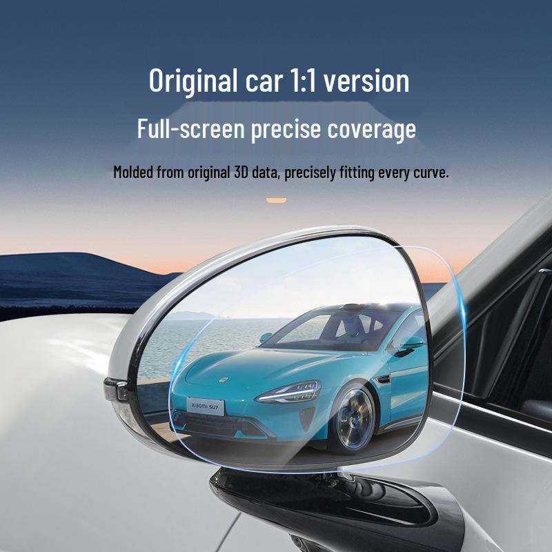 Xiaomi SU7 Rearview Mirror Rainproof Film: Anti-Fog, Waterproof, Anti-Glare Sticker