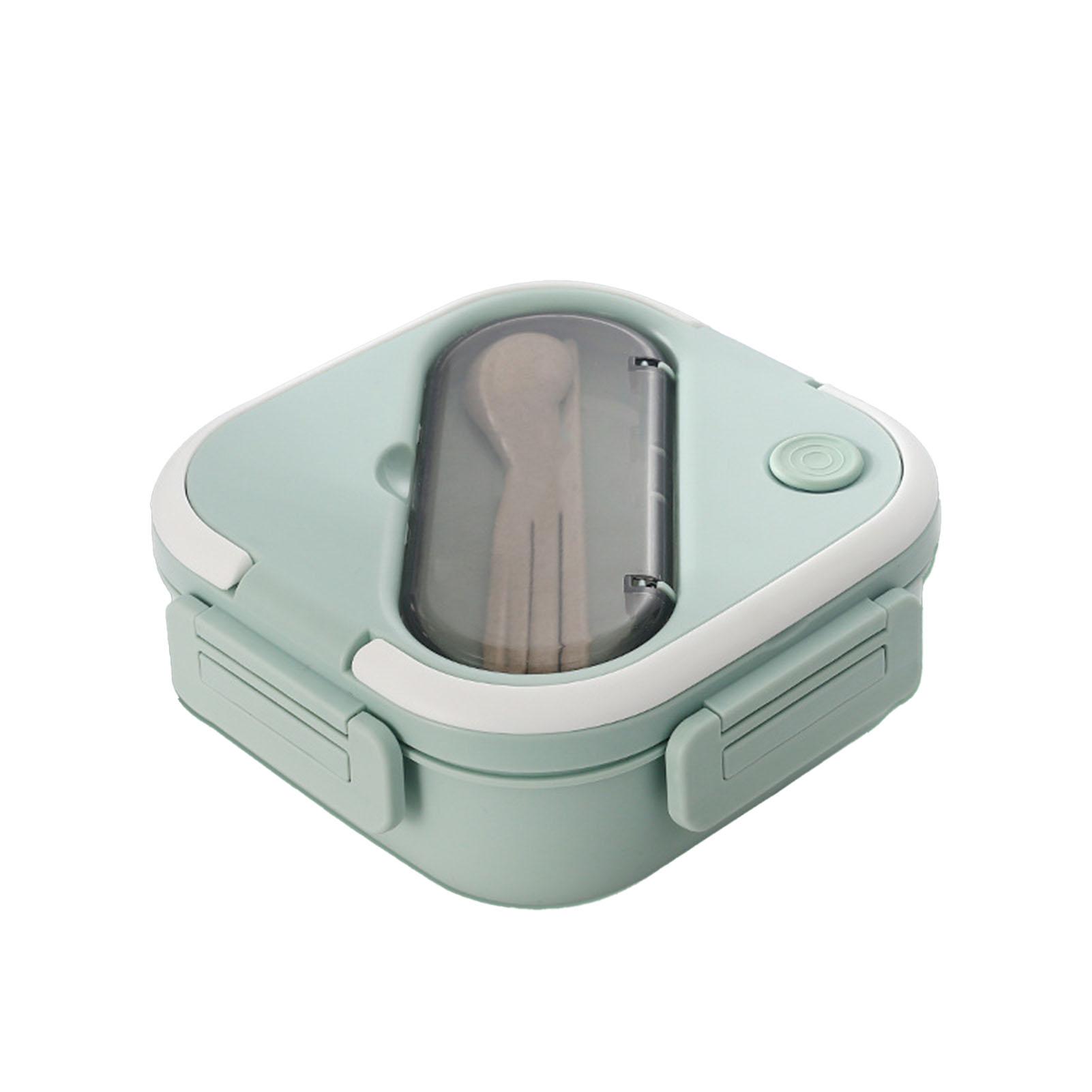 

Пластиковый ланч-бокс бэнто с отделениями, изолированный, герметичный, для школы, работы, можно использовать в микроволновой печи, фиолетовый зелёный